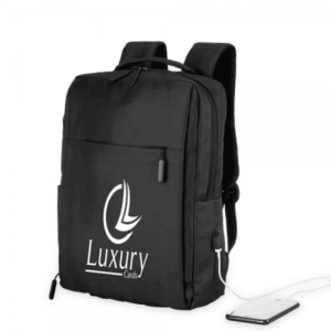 Mochila de Nylon Notebook 15,6" USB Personalizada
