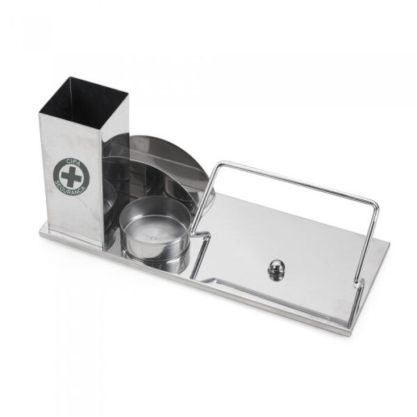 Kit Escritório em Inox 4 em 1 Personalizado