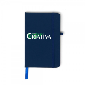 Caderneta tipo Moleskine com Porta Caneta Personalizada