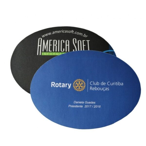 Mouse Pad oval 14 x 19 cm Personalizado