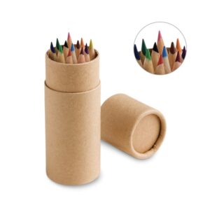 Caixa com 12 lápis de cor personalizada