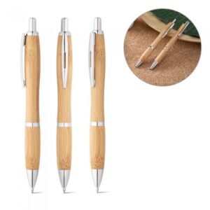 Caneta de Bambu Personalizada