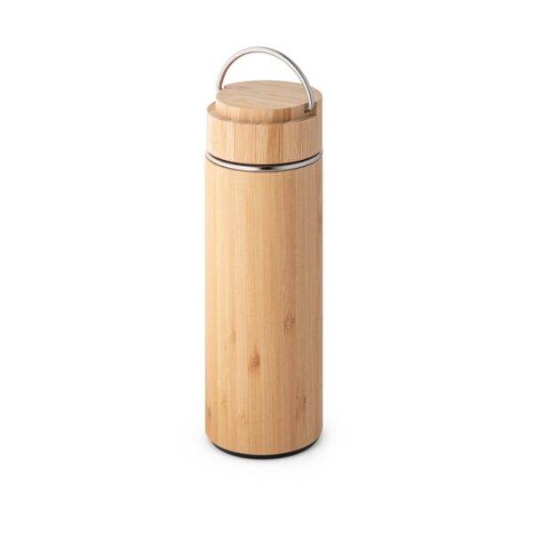 Squeeze Térmico em Bambu e Aço Inox 440 Ml Personalizado Frete Grátis - Mínimo 10 - Image 3