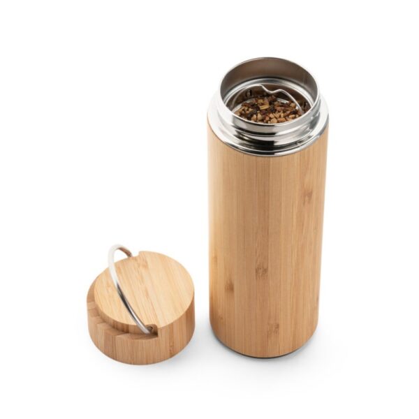 Squeeze Térmico em Bambu e Aço Inox 440 Ml Personalizado Frete Grátis - Mínimo 10 - Image 6