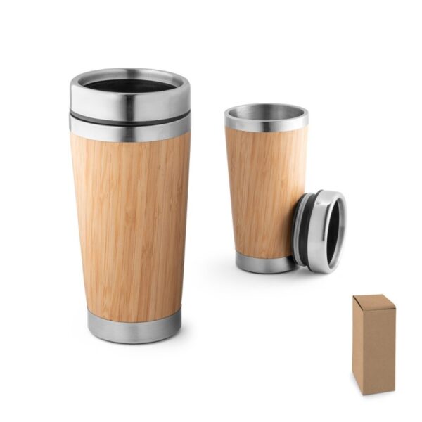 Copo de Bambu e Inox Personalizado