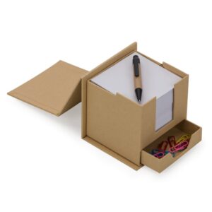 Bloco de Anotações Cubo com Caneta Personalizado