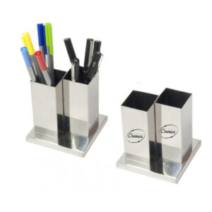 Porta Caneta Duplo com Base Personalizado