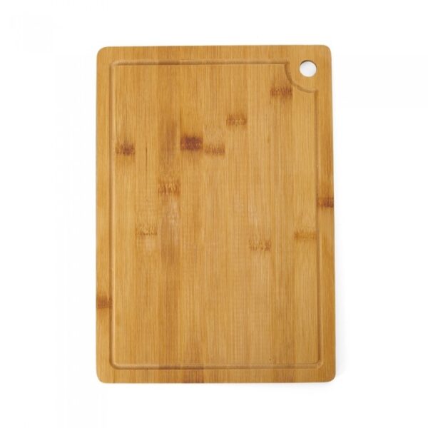 Tábua de Bambu com Canaleta 28 x 22 cm Personalizada