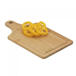 Tábua de Bambu com Canaleta 33 x 18 cm Personalizada