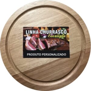 Tábua de Eucalipto 29 cm Personalizada