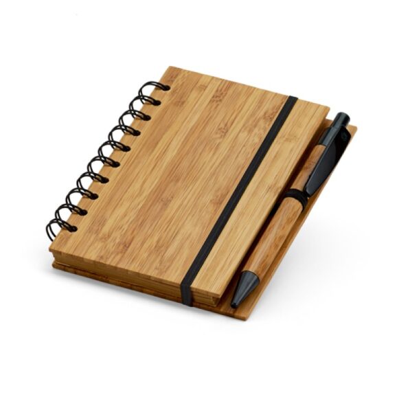 Caderno e Caneta Bambu Personalizados