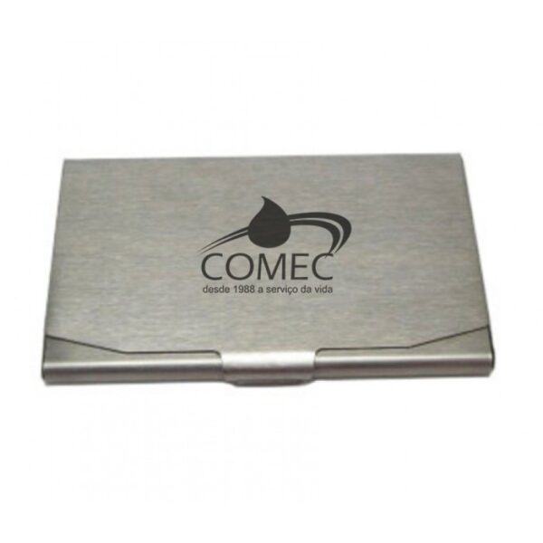 Porta Cartão Inox Personalizado