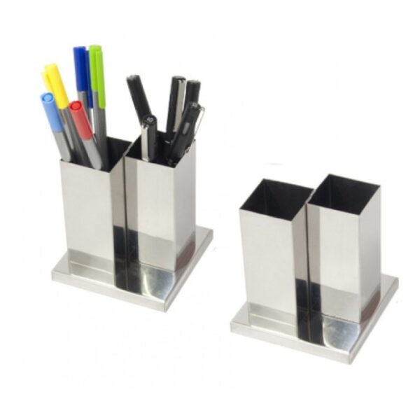 Porta Caneta Duplo com Base Personalizado Frete Grátis - Mínimo 50 - Image 2