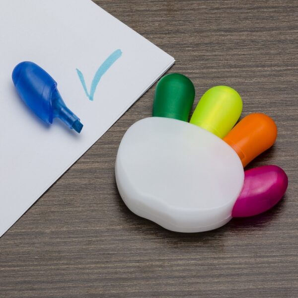 Marca Texto em Formato de Mão 5 cores Personalizado Frete Grátis - Mínimo 100 - Image 2