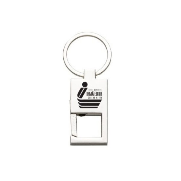 Chaveiro de Metal Mosquetão Brilhante Personalizado Frete Grátis - Mínimo 50