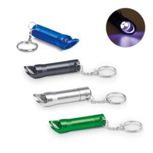 Chaveiro Metal Led e Abridor Personalizado Frete Grátis - Mínimo 50