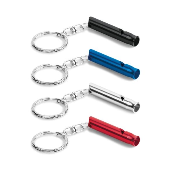 Chaveiro de Metal com Apito Personalizado Frete Grátis - Mínimo 200