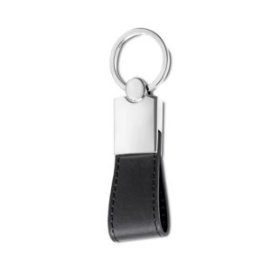 Chaveiro Metal com Couro Personalizado Frete Grátis - Mínimo 50