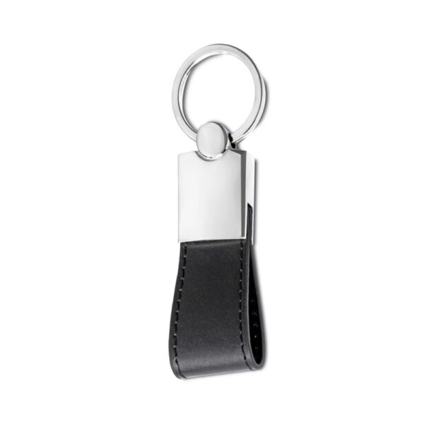 Chaveiro Metal com Couro Personalizado Frete Grátis - Mínimo 50