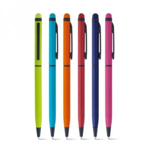 Caneta de Alumínio Touch Personalizada e Frete Grátis - Mínimo 100