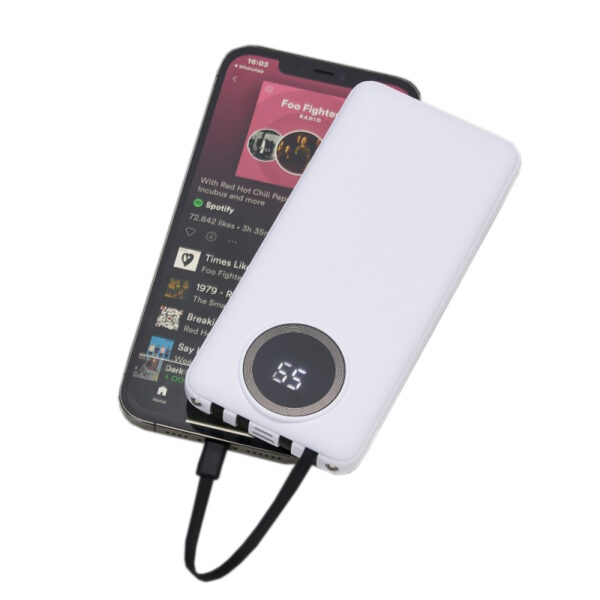Power Bank 10.000mAh com Lanterna e Multisaídas Personalizado Frete Grátis - Mínimo 10