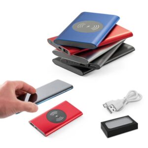 Bateria Portátil 4.000 mAh e Carregador Wireless Personalizado Frete Grátis - Mínimo 10