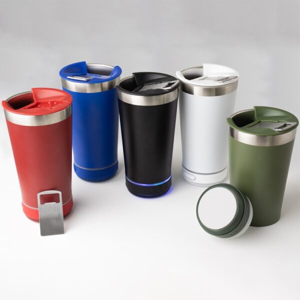 Copo Térmico 400 ml com Caixa de Som Personalizado Frete Grátis - Mínimo 15 - Image 3