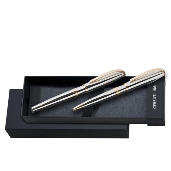 Conjunto de Canetas de Metal Cerruti Sem Personalização Frete Grátis - Image 3