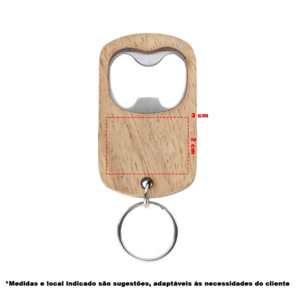 Chaveiro Abridor Madeira Personalizado Frete Grátis - Mínimo 100 - Image 2