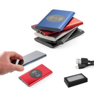 Bateria Portátil 4000 mAh e Carregador Wireless Personalizado Frete Grátis - Mínimo 10