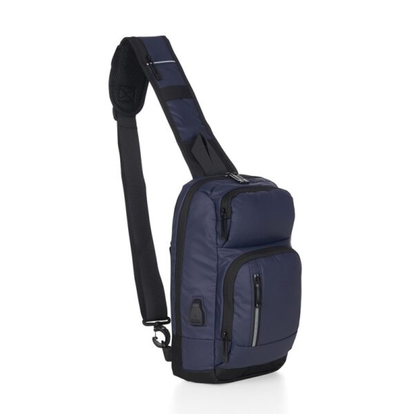 Mochila de Ombro USB Personalizada Frete Grátis - Mínimo 5 - Image 3
