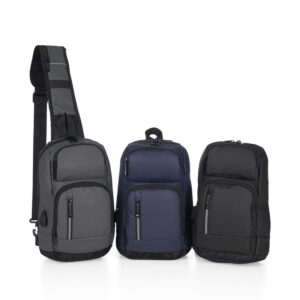 Mochila de Ombro USB Personalizada Frete Grátis - Mínimo 5