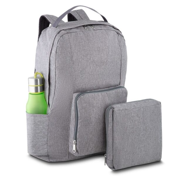Mochila Dobrável de Poliéster Personalizada Frete Grátis - Mínimo 15 - Image 2