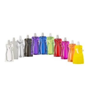 Squeeze 480 ml Dobrável Personalizado Frete Grátis - Mínimo de 150