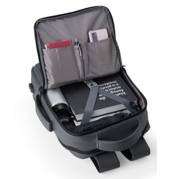 Mochila Couro Sintético USB 23 Litros Personalizada Frete Grátis - Mínimo 5