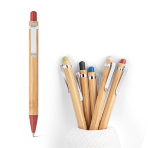 Caneta de Bambu Personalizada Frete Grátis - Mínimo 150