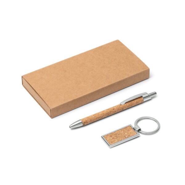 Kit Caneta e Chaveiro Natura em Cortiça Personalizado Frete Grátis - Mínimo 30 - Image 2
