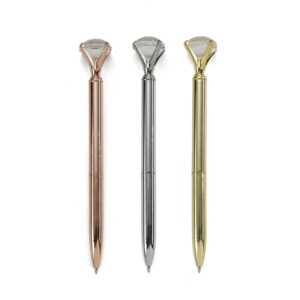 Caneta Metal Diamante Personalizada Frete Grátis - Mínimo 50
