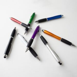 Caneta Plástica Touch Personalizada Frete Grátis - Mínimo 300