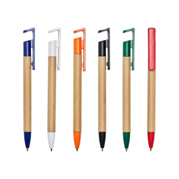 Caneta Ecológica com Suporte para Celular Personalizada - Mínimo 500 - Image 3