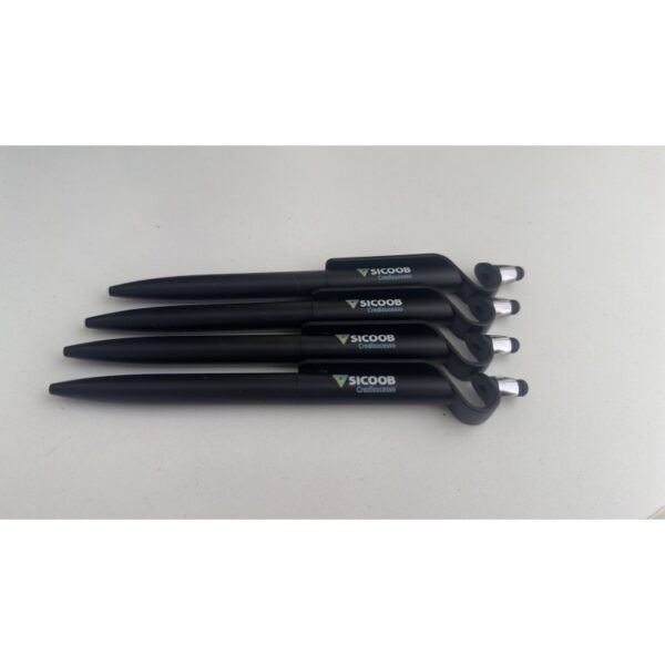 Caneta Plástica Touch com Suporte Personalizada Frete Grátis - Mínimo 300 - Image 4